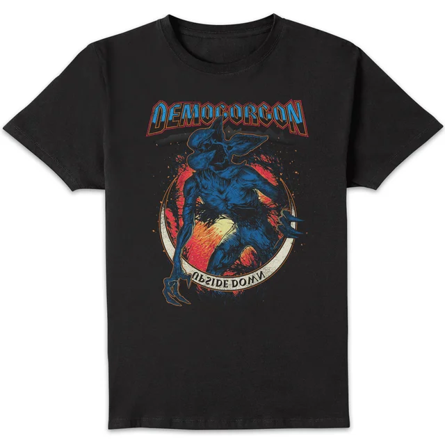 Stranger Things Demogorgon Upside Down Unisex T-Shirt - Black