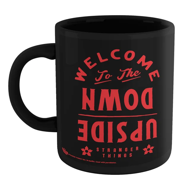 Stranger Things Welcome To The Upside Down Mug - Black
