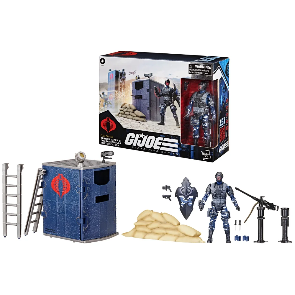 G.I. Joe Classified Series #151, Trench Viper & Cobra Modular Fortification Action Figure and Playset Image 1