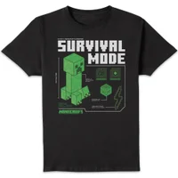 Minecraft Survival Unisex T-Shirt - Black