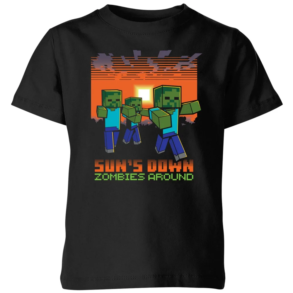 Minecraft Zombies About Kids' T-Shirt - Black - 3-4 ans Image 1