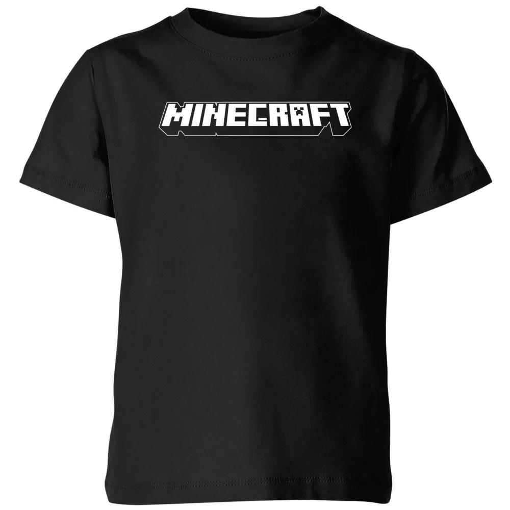 Minecraft Logo Kids' T-Shirt - Black - 5-6 ans Image 1
