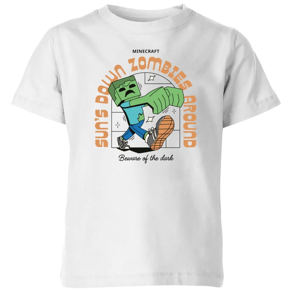 Minecraft Zombie Kids' T-Shirt - White - 3-4 ans Image 1