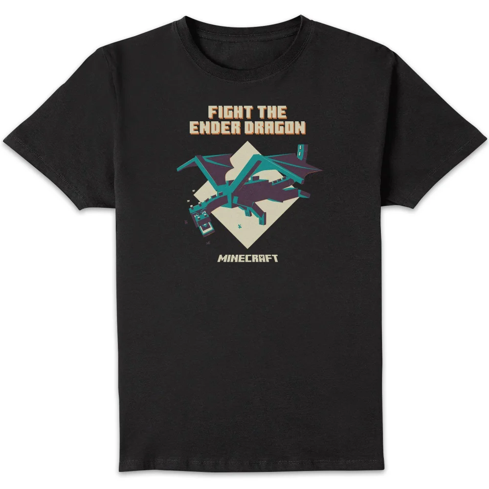 Minecraft Ender Dragon Unisex T-Shirt - Black - S Image 1