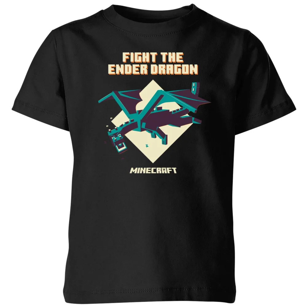 Minecraft Ender Dragon Kids' T-Shirt - Black - 3-4 ans Image 1