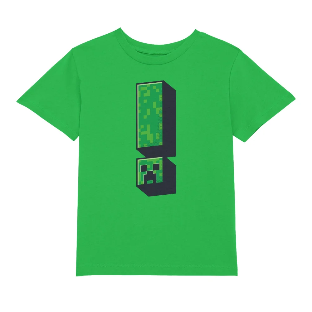 Minecraft Creeper Exclamation Kids' T-Shirt - Kelly Green - 3-4 ans Image 1