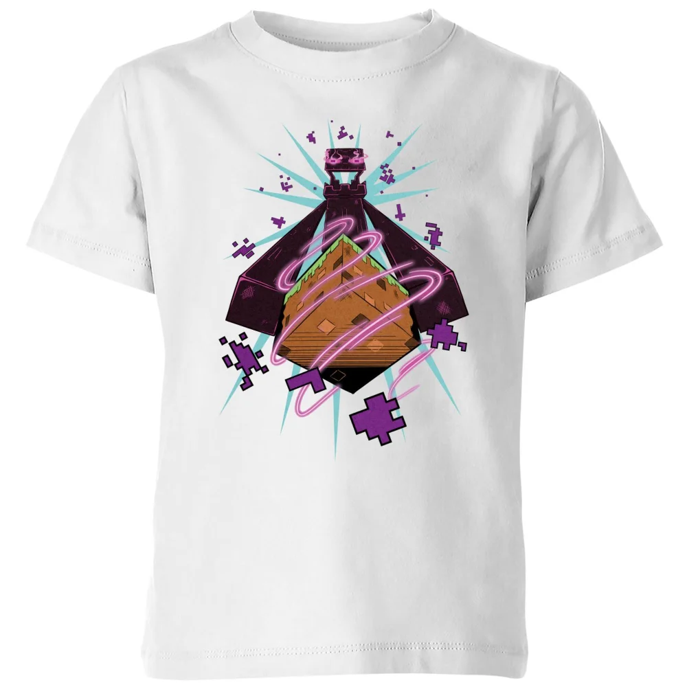 Minecraft Figure Kids' T-Shirt - White - 3-4 ans Image 1
