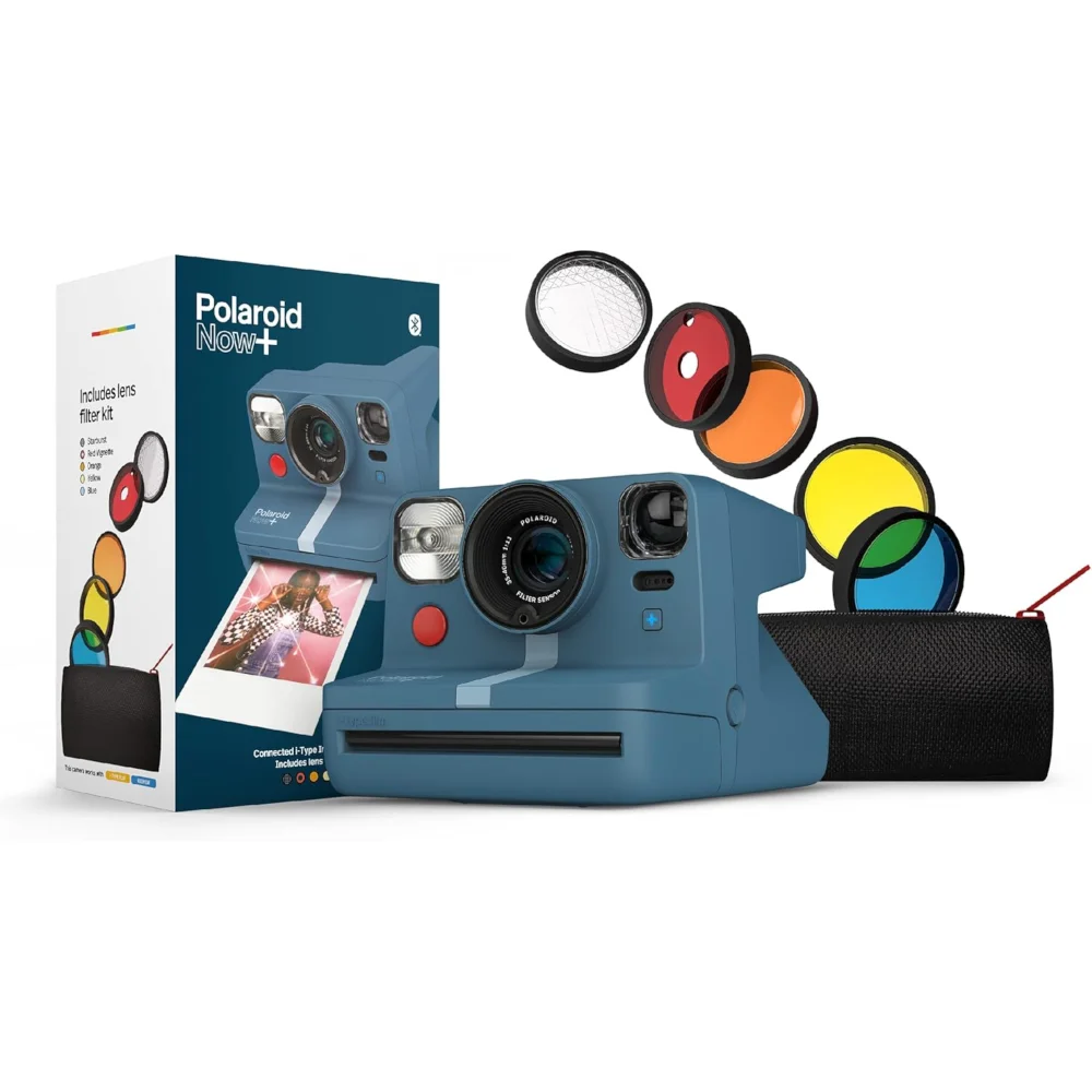 Polaroid Now+ Instant Camera I-Type - Calm Blue Image 1