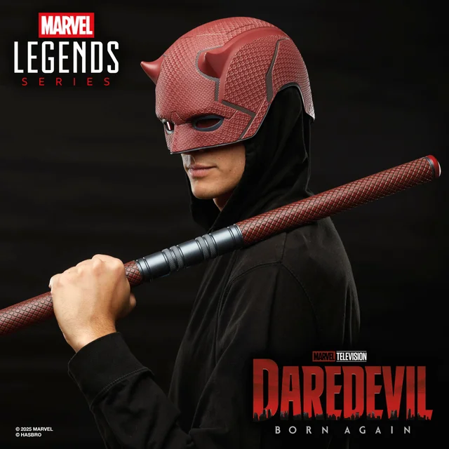 Hasbro Marvel Legends Series Daredevil: Born Again Premium Roleplay Mask and Billy Club