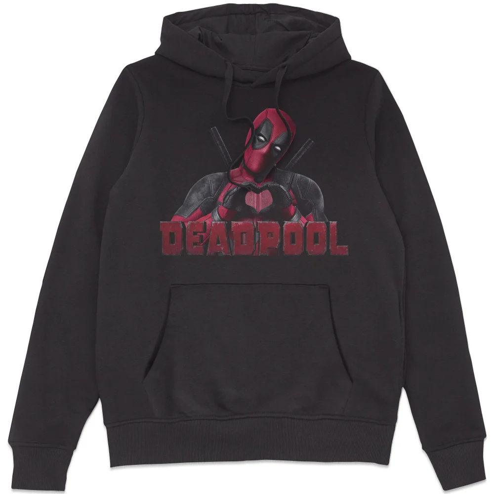 Marvel Deadpool Heart U Hoodie - Black - S Image 1