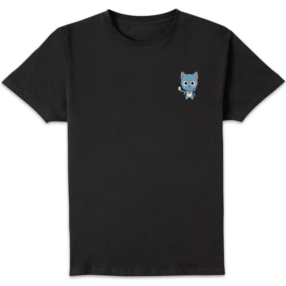 Fairy Tail Happy Unisex T-Shirt - Black - S Image 1