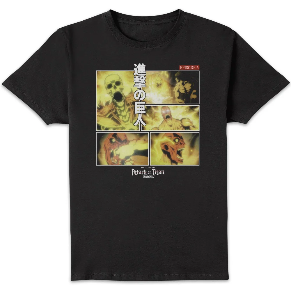 Attack on Titan Story Board Episode 6 Unisex T-Shirt - Black - S Image 1