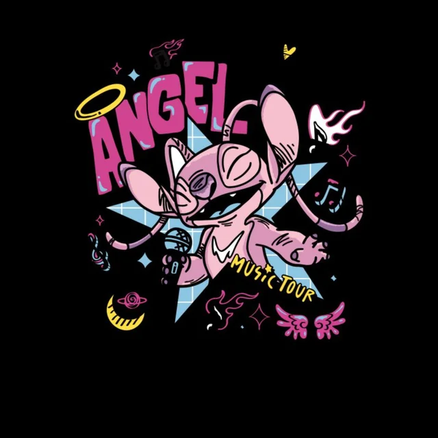 Disney Angel Unisex T-Shirt - Black