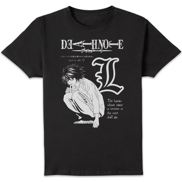 Death Note Mono Drawing Unisex T-Shirt - Black