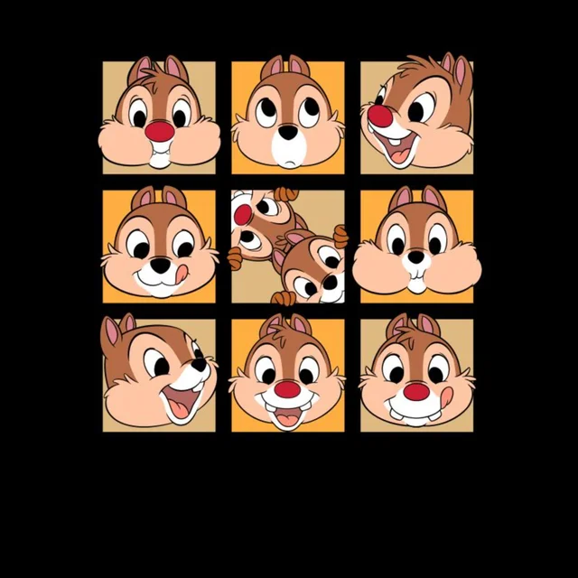 Disney Faces Unisex T-Shirt - Black