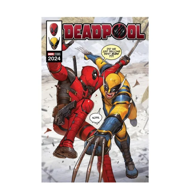 Marvel Deadpool Comic Book Cover Unisex T-Shirt - White