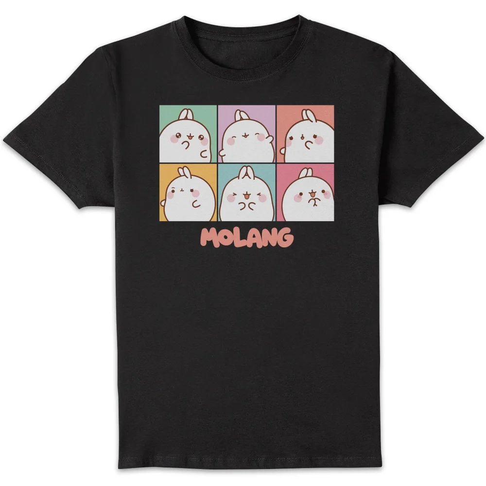 Molang Expression Boxes Unisex T-Shirt - Black - S Image 1
