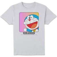 Doraemon Face In Box Unisex T-Shirt - White