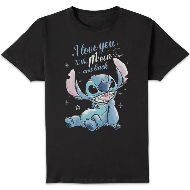 Disney I Love You To The Moon And Back Unisex T-Shirt - Black