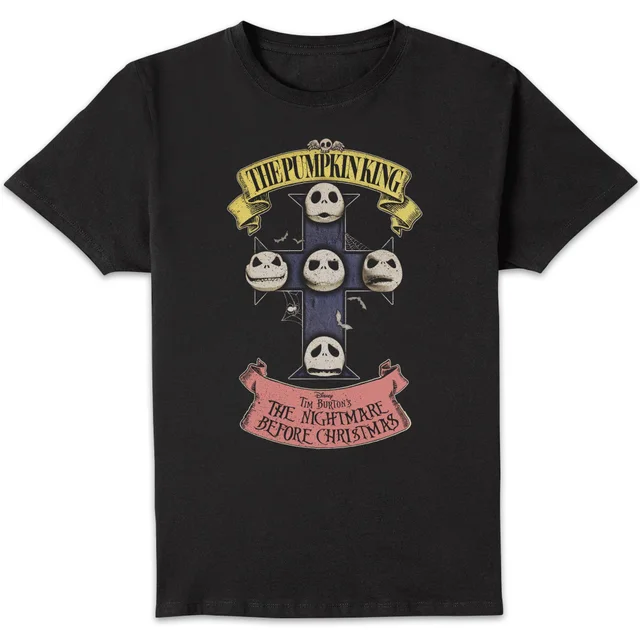 The Nightmare Before Christmas Pumpkin King Unisex T-Shirt - Black
