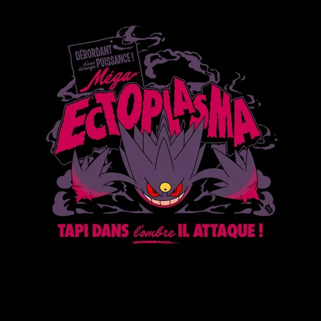 Pokémon Mega Ectoplasma Unisexe T-Shirt - Noir