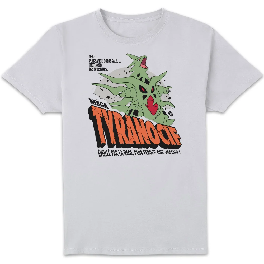 Pokémon Mega Tyranocif Unisexe T-Shirt - Blanc - L Image 1