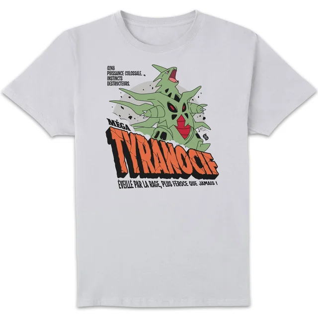 Pokémon Mega Tyranocif Unisexe T-Shirt - Blanc