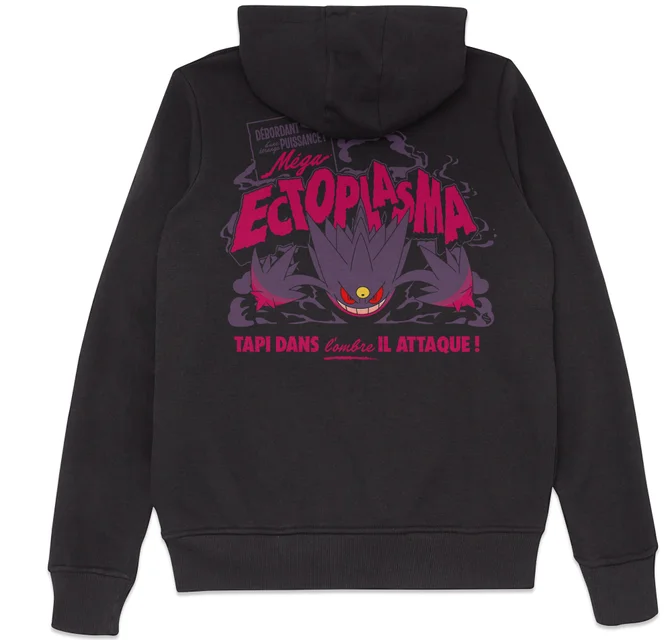 Pokémon Mega Ectoplasma Hoodie - Noir