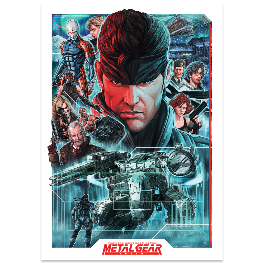 Metal Gear Solid Montage Art Print Image 1