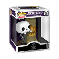 Disney The Nightmare Before Christmas Jack Skellington Funko Pop! Deluxe Vinyl Figure with Halloween Town Door