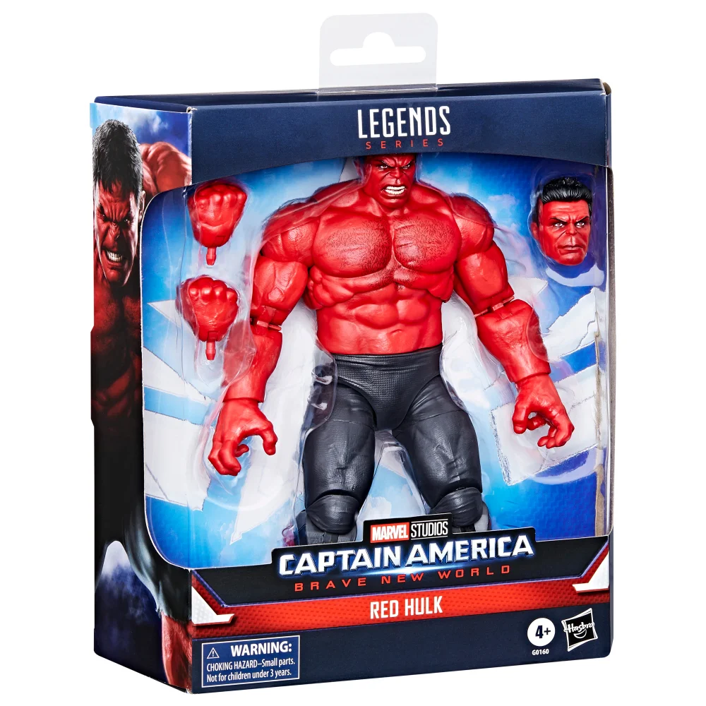 Marvel Legends Series Red Hulk, Captain America: Brave New World Deluxe Action Figure (6”) Image 1
