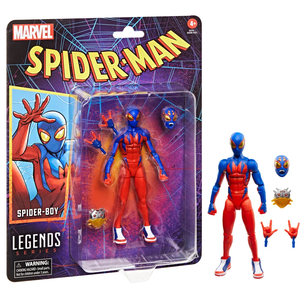 Marvel Legends Series Spider-Boy, Retro Comics Action Figure Image 1