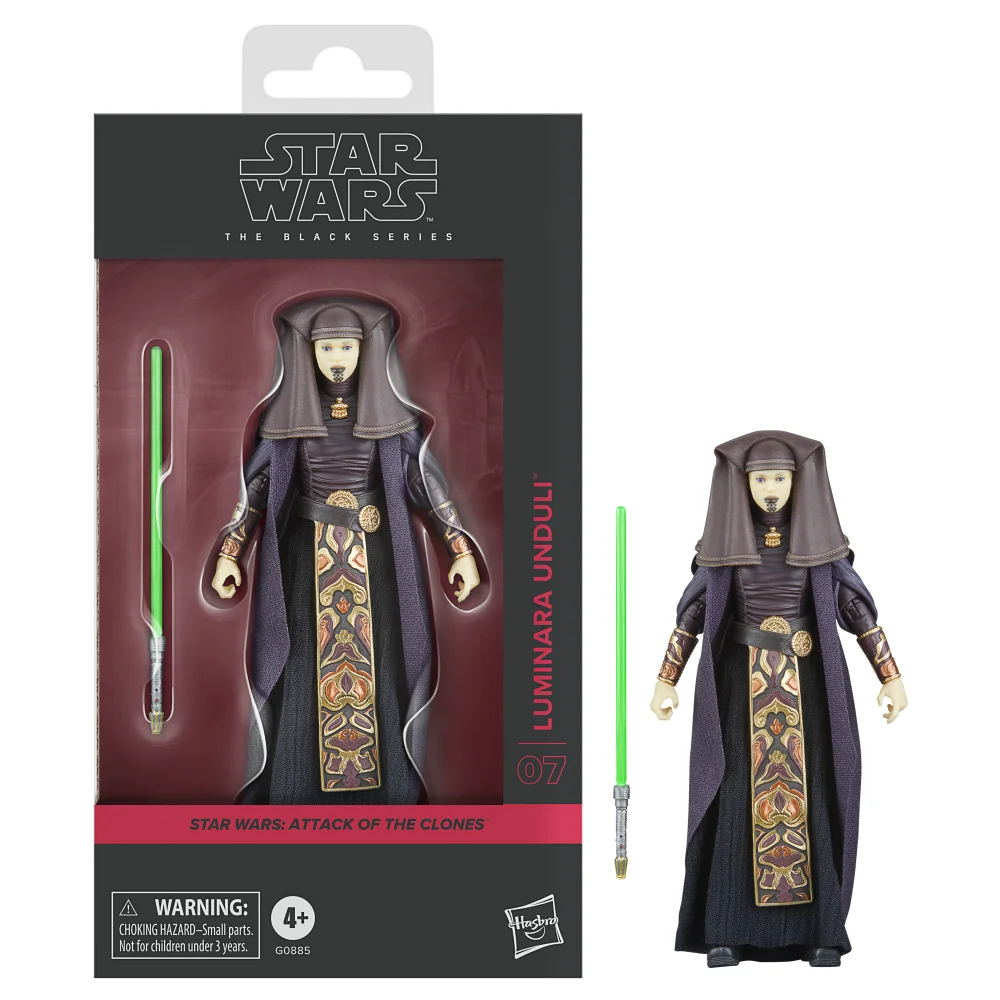 Star Wars The Black Series Luminara Unduli, Star Wars: Attack of the Clones Action Figure (6”) Image 1