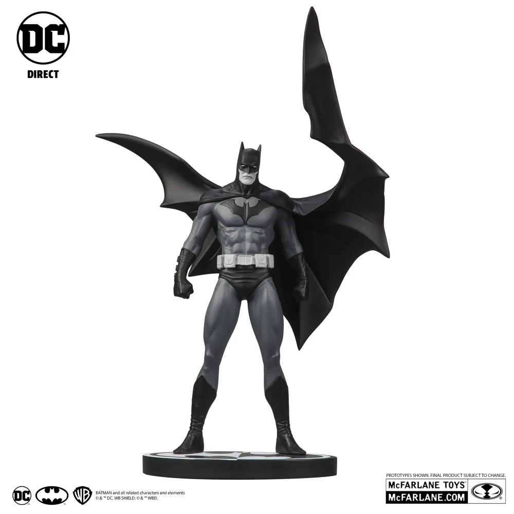 DC Direct Batman Black & White Batman By Jorge Jimenez 1:10th Scale Resin Statue (10.6") Image 1