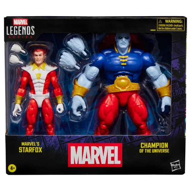 Hasbro Marvel Legends Series Marvel’s Starfox & Champion of the Universe, Two 6" Action Figures