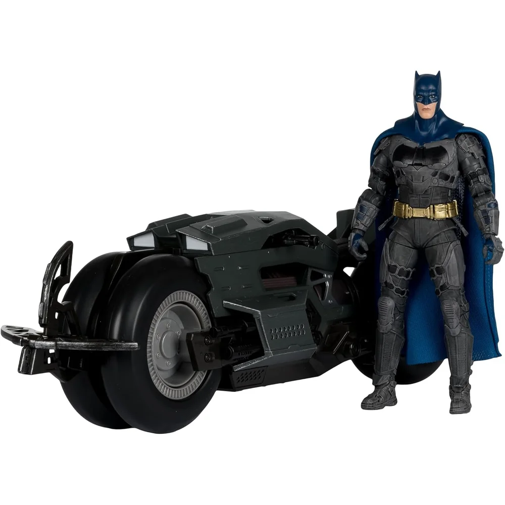 McFarlane Toys DC Multiverse Vehicles Batcycle With Batman (Flash Movie) Image 1
