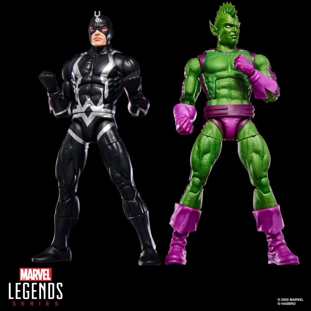 Hasbro Marvel Legends Series Inhumans Black Bolt & Marvel’s Triton, Two 6" Action Figures Image 1