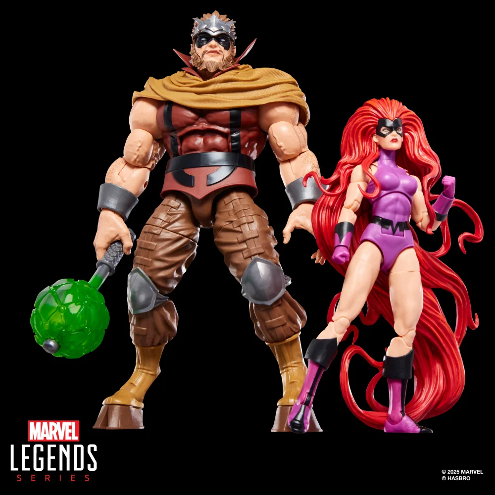Hasbro Marvel Legends Series Inhumans Marvel’s Medusa & Marvel’s Gorgon, Two 6" Action Figures Image 1