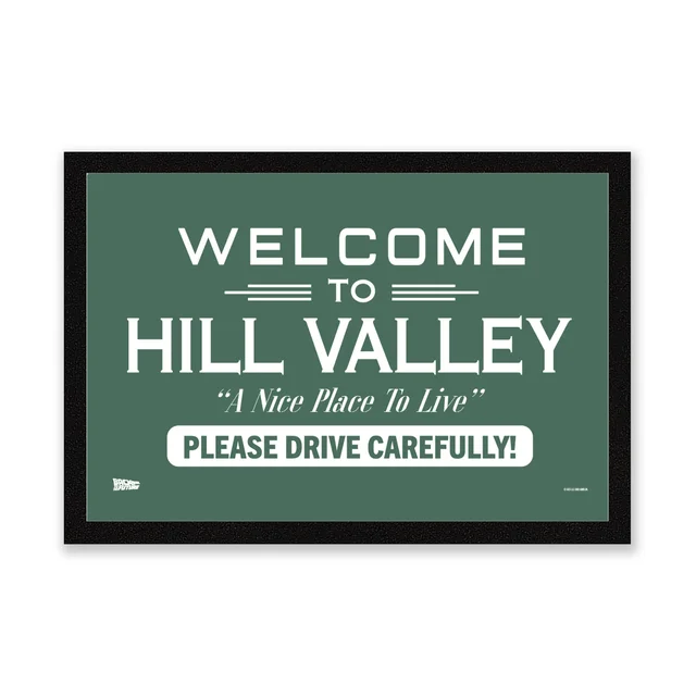 Back To The Future Welcome To Hill Valley Entrance Mat