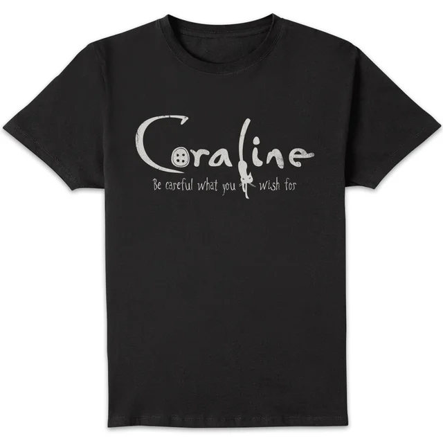 Coraline Logo Unisex T-Shirt - Black
