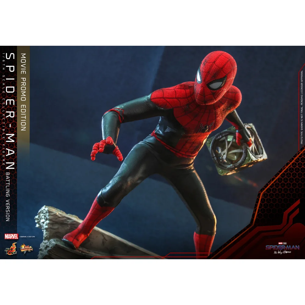 Hot Toys Spider-Man (Battling Version) Movie Promo Edition 1:6th Scale Collectible Statue (28cm) Image 1