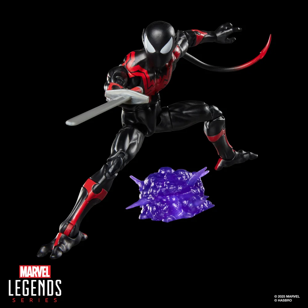 Hasbro Marvel Legends Series Uncanny Spider-Man (Nightcrawler), Retro Cardback Comics Action Figure Image 1
