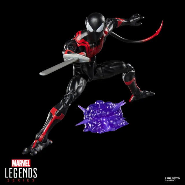 Hasbro Marvel Legends Series Uncanny Spider-Man (Nightcrawler), Retro Cardback Comics Action Figure