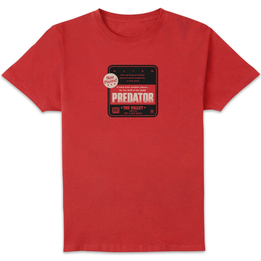Alien Vs Predator Double Bill Unisex T-Shirt - Red - S Image 1