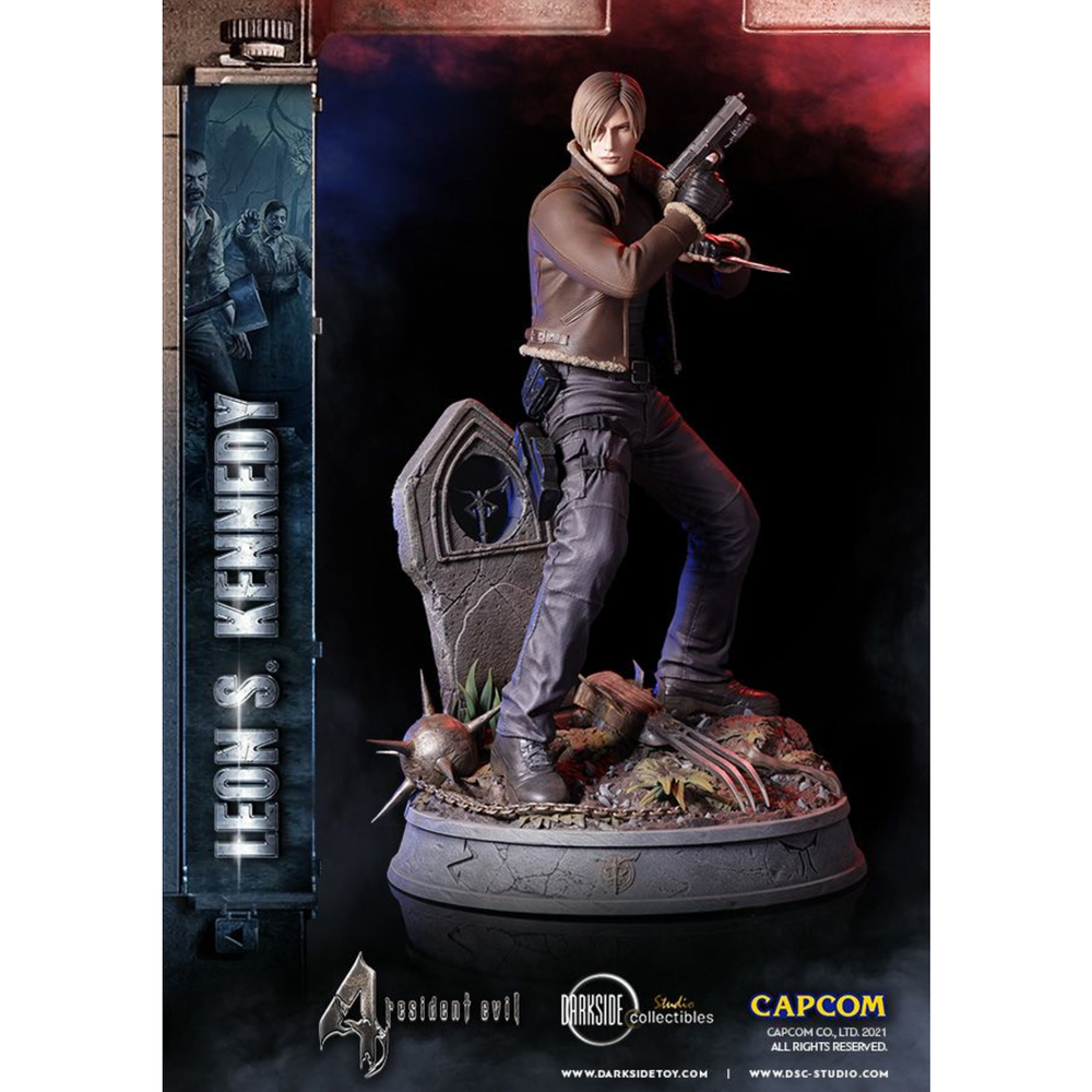 Leon Kennedy Resident Evil 4 Premium Statue by Darkside Collectibles Studio Image 1