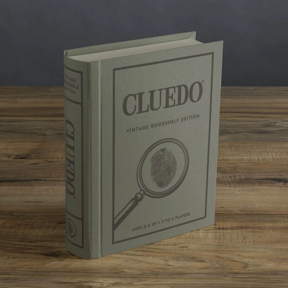 WS Game Company Cluedo Vintage Bookshelf UK Edition Board Game Image 1
