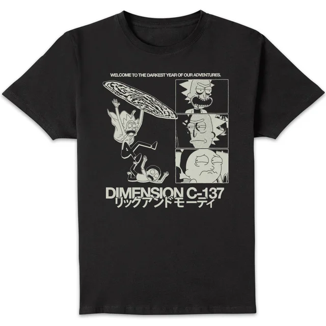 Rick and Morty Darkest Year Of Our Adventures Unisex T-Shirt - Black