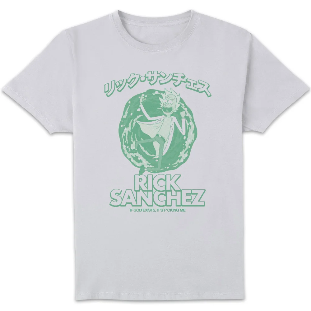 Rick and Morty Manga Rick Unisex T-Shirt - White - S Image 1