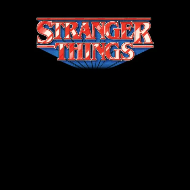 Stranger Things Retro Logo Unisex T-Shirt - Black