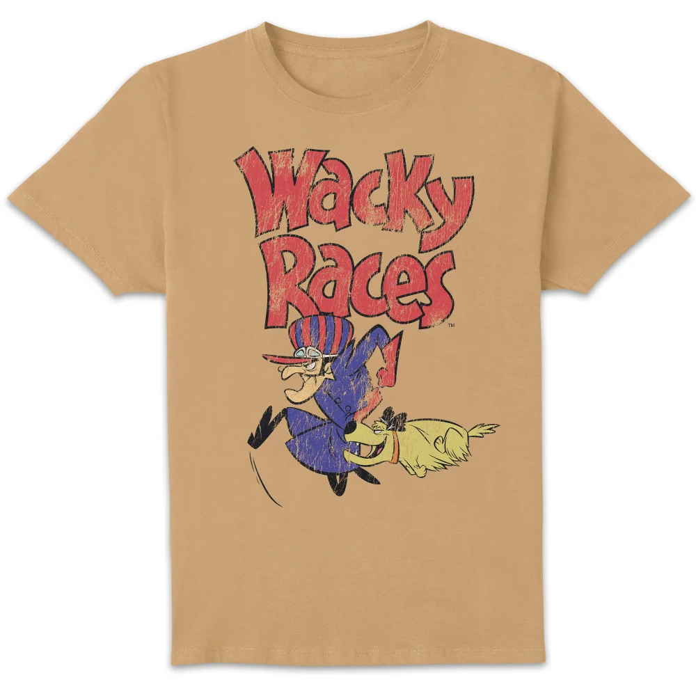 Wacky Races Logo Unisex T-Shirt - Tan - XS Image 1